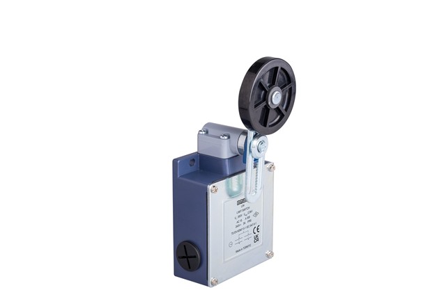 L54 Metal Gövde 50 mm Lastik Ayarlanabilir Kollu Makara Ani Hareketli 2* (1NC+1NO ) Sınır Şalter